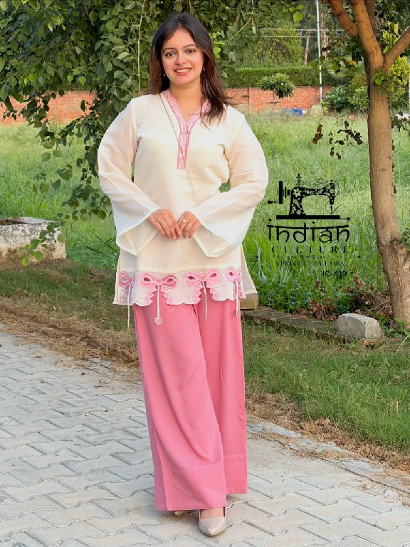 IINDIAN CULTURE D.NO LRC-419 WHOLESALE READYMADE MAL CHANDERI UNIQUE PATTERN CORD SET FOR EXPORT