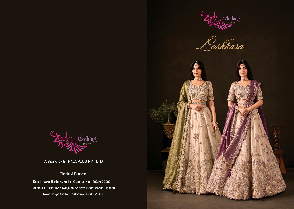ZEEL CLOTHING LASHKARA WHOLESALE FENDY SILK BEAUTIFUL WORK LEHENGA CHOLI FOR EVERY OCCASION EXPORTER