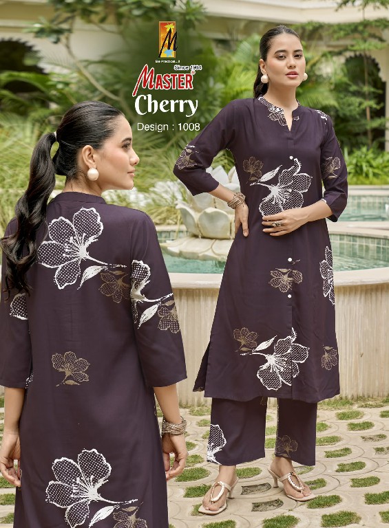 MASTER CHERRY WHOLESALE READYMADE RAYON PRINTED CASUAL WEAR CORD SET FOR EXPORT