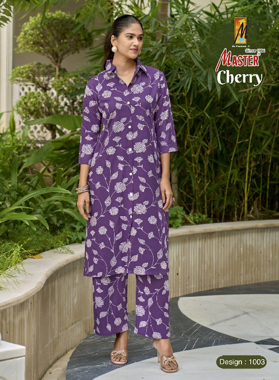 MASTER CHERRY WHOLESALE READYMADE RAYON PRINTED CASUAL WEAR CORD SET FOR EXPORT