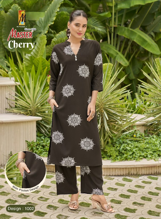MASTER CHERRY WHOLESALE READYMADE RAYON PRINTED CASUAL WEAR CORD SET FOR EXPORT