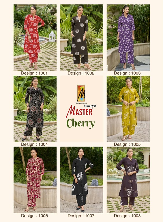 MASTER CHERRY WHOLESALE READYMADE RAYON PRINTED CASUAL WEAR CORD SET FOR EXPORT