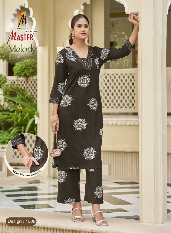 MASTER MELODY WHOLESALE READYMADE RAYON PRINTED TRENDY STYLISH CORD SET FOR EXPORT