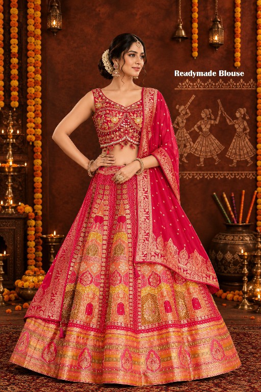 SL FESTIVAL LEHENGA COLLECTION WHOLESALE FANCY SILK BEAUTIFUL LEHENGA CHOLI FOR EVERY OCCASION EXPORTER