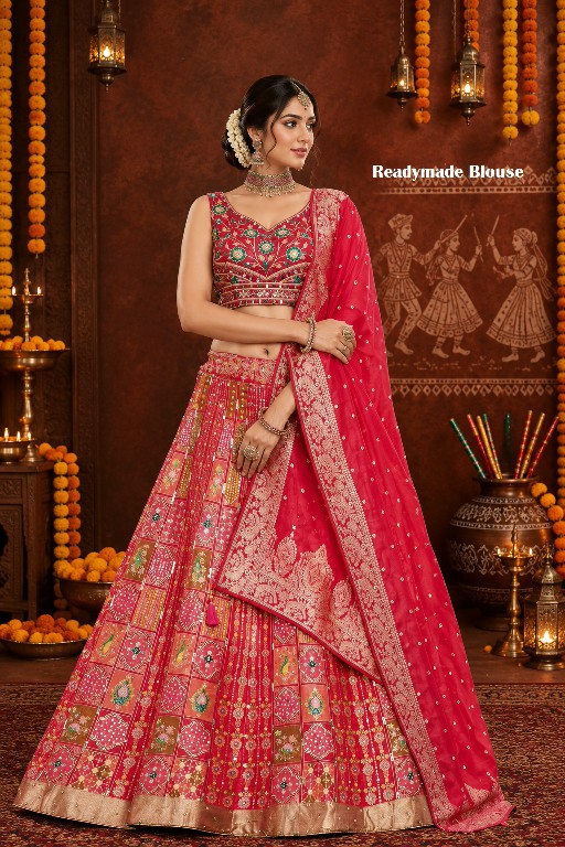 SL FESTIVAL LEHENGA COLLECTION WHOLESALE FANCY SILK BEAUTIFUL LEHENGA CHOLI FOR EVERY OCCASION EXPORTER