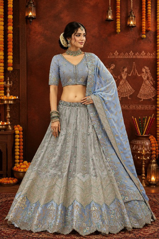 SL FESTIVAL LEHENGA COLLECTION WHOLESALE FANCY SILK BEAUTIFUL LEHENGA CHOLI FOR EVERY OCCASION EXPORTER