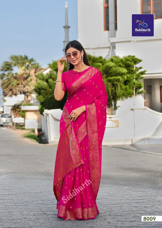 SIDDHARTH SILK MILLS KIYARA SILK WHOLESALE SOFT BANARAS SILK ELEGANCE INDIAN SAREES FOR WOMEN SUPPLIER