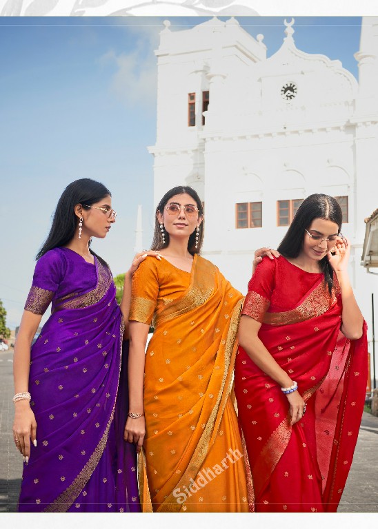 SIDDHARTH SILK MILLS KIYARA SILK WHOLESALE SOFT BANARAS SILK ELEGANCE INDIAN SAREES FOR WOMEN SUPPLIER
