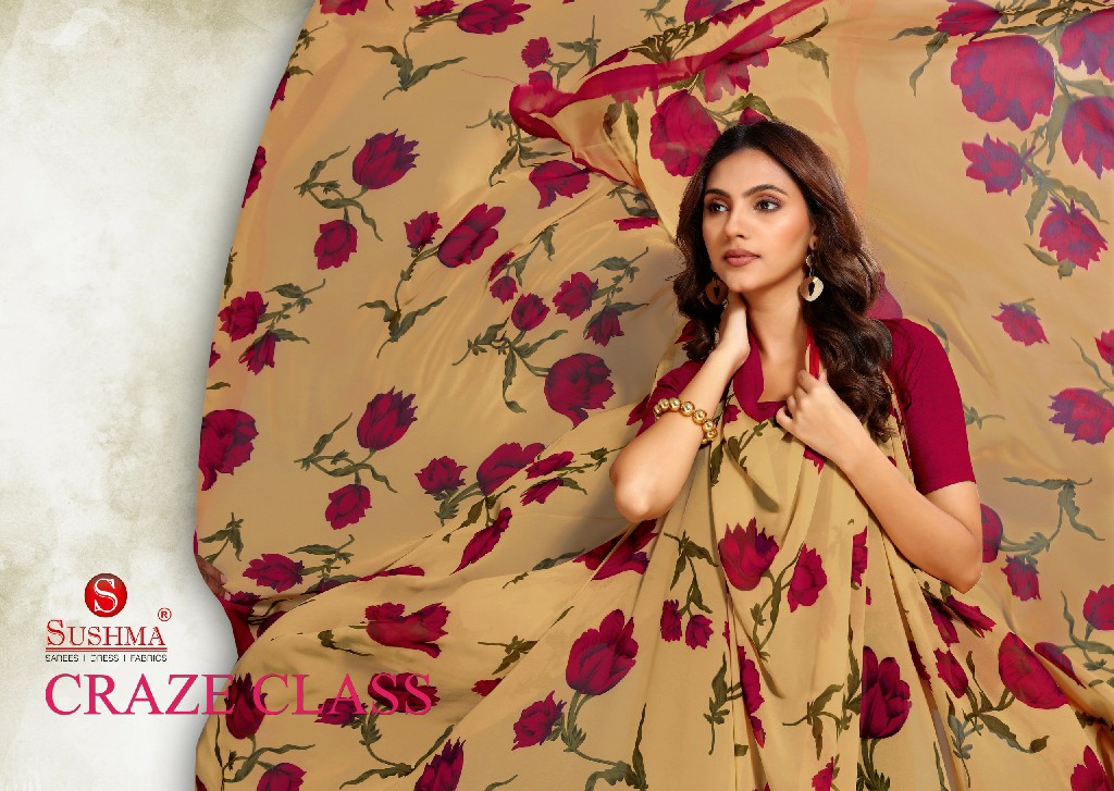 SUSHMA CRAZE CLASS WHOLESALE CRAZE PRINTED DAILY WEAR INDIAN SAREES FOR WOMEN ONLINE