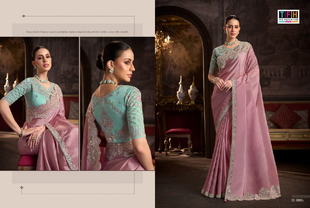 TFH SILVER SCREEN VOL 24 WHOLESALE DESIGNER PARTY WEAR INDIAN SAREES FOR WOMEN EXPORTER