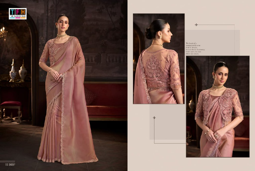 TFH SILVER SCREEN VOL 24 WHOLESALE DESIGNER PARTY WEAR INDIAN SAREES FOR WOMEN EXPORTER