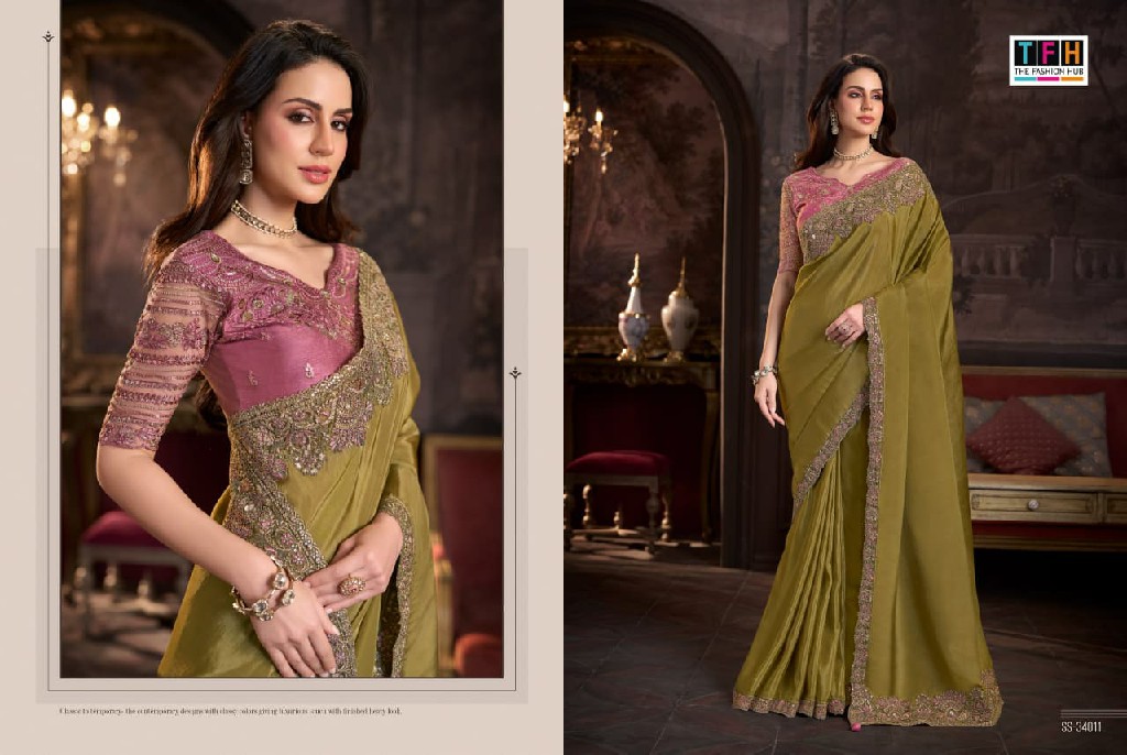 TFH SILVER SCREEN VOL 24 WHOLESALE DESIGNER PARTY WEAR INDIAN SAREES FOR WOMEN EXPORTER