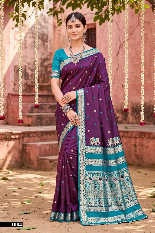SAROJ USHA SILK VOL 1 WHOLESALE PURE SILK FESTIVE WEAR INDIAN SAREES FOR WOMEN EXPORTER