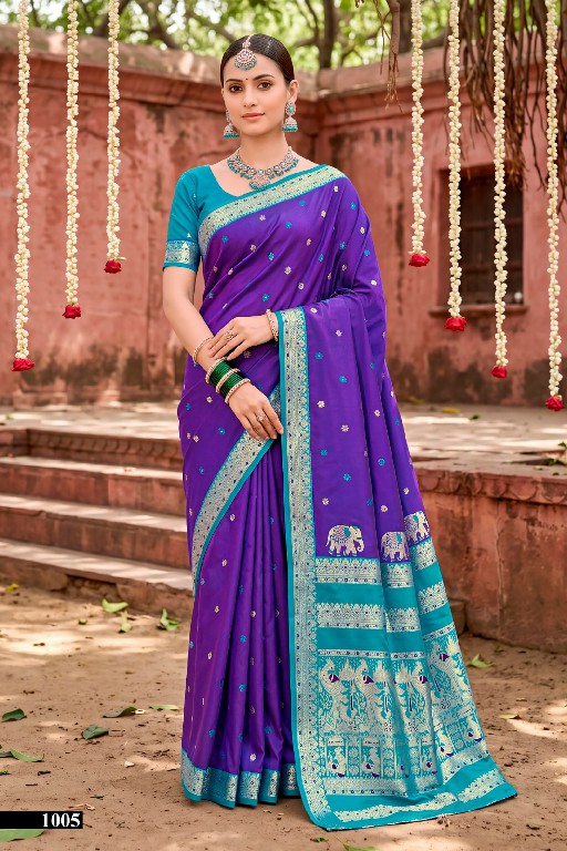 SAROJ USHA SILK VOL 1 WHOLESALE PURE SILK FESTIVE WEAR INDIAN SAREES FOR WOMEN EXPORTER
