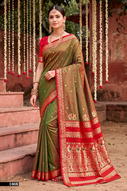 SAROJ USHA SILK VOL 1 WHOLESALE PURE SILK FESTIVE WEAR INDIAN SAREES FOR WOMEN EXPORTER