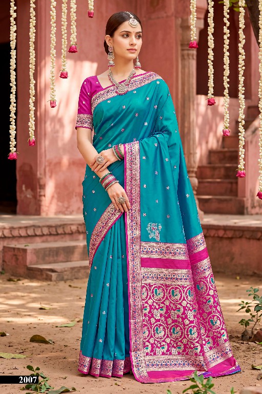 SAROJ USHA SILK VOL 2 WHOLESALE PURE SILK ETHNIC WEAR INDIAN SAREES FOR WOMEN SUPPLIER