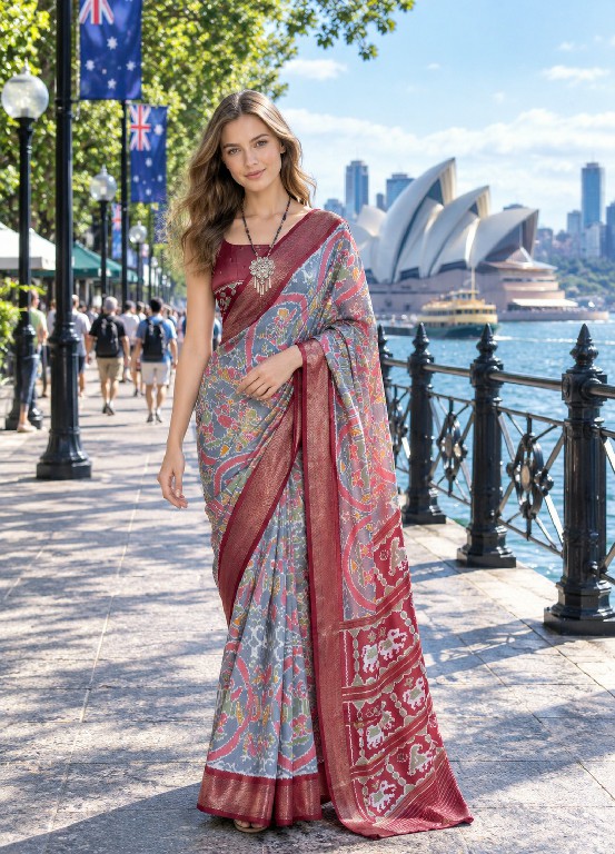 SL LUXURY VOL 1 WHOLESALE SOFT ART SILK PRINTED ELEGANT STYLISH SAREES FOR WOMEN EXPORTER