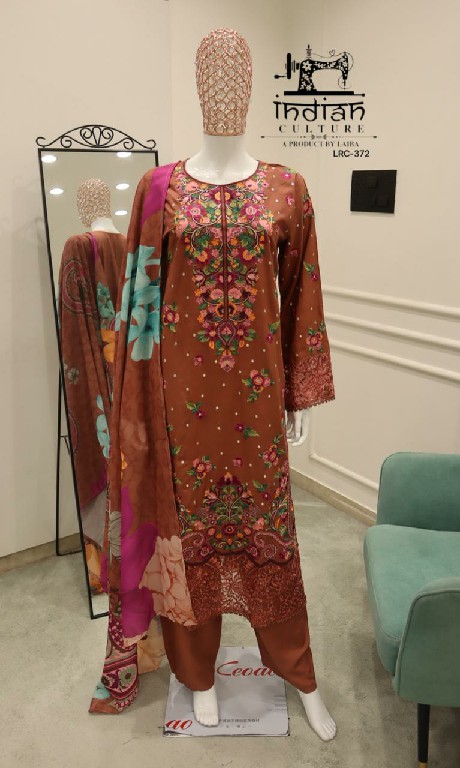 INDIAN CLUTURE D.NO LRC-372 WHOLESALE READYMADE PURE COTTON SLUB TRENDY PAKISTANI 3 PCS SUITS SUPPLIER