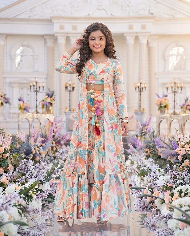 LUCAYA KIDS VOL 4 WHOLESALE READYMADE AIRTEX CHINON ATTRACTIVE SHRUG STYLE INDO WESTERN SUITS FOR KIDS ONLINE