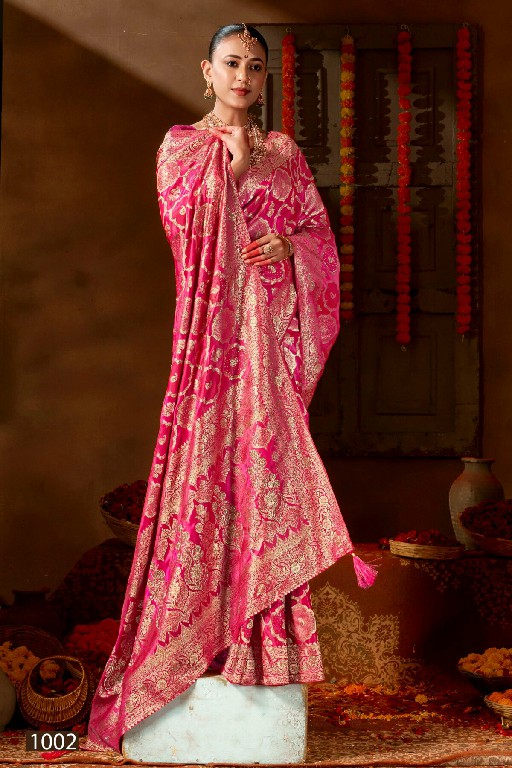 SAROJ MANOHARI SATIN SAROSKI VOL 4 WHOLESALE PURE SATIN SILK OCCASION WEAR INDIAN SAREES FOR WOMEN SUPPLIER