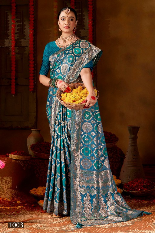 SAROJ MANOHARI SATIN SAROSKI VOL 4 WHOLESALE PURE SATIN SILK OCCASION WEAR INDIAN SAREES FOR WOMEN SUPPLIER