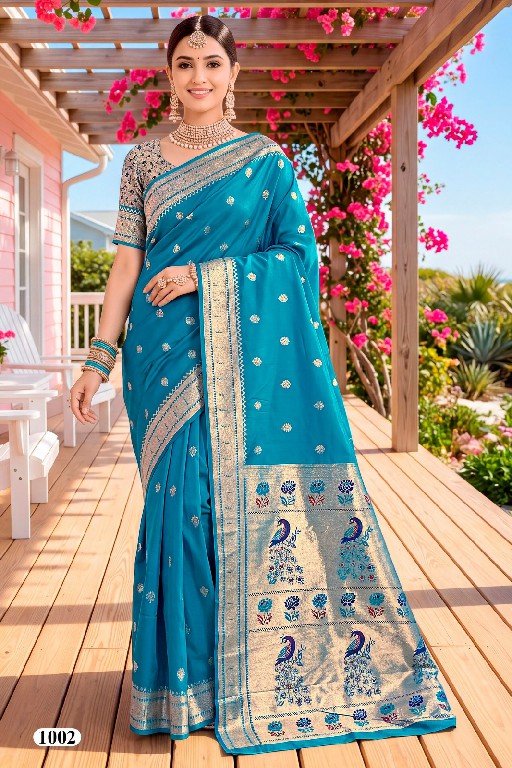 SAROJ VARAHI SILK VOL 1 WHOLESALE PURE SILK STUNNING LOOK INDIAN SAREES FOR WOMEN SUPPLIER