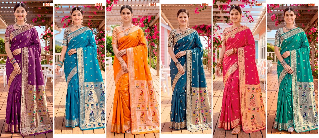 SAROJ VARAHI SILK VOL 1 WHOLESALE PURE SILK STUNNING LOOK INDIAN SAREES FOR WOMEN SUPPLIER