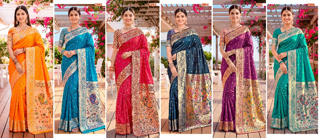 SAROJ VARAHI SILK VOL 2 WHOLESALE PURE SILK GORGEOUS LOOK INDIAN SAREES FOR WOMEN EXPORTER