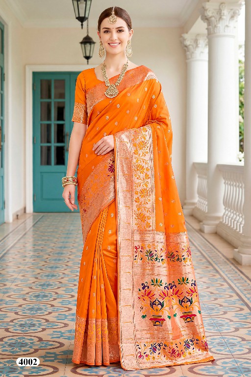 SAROJ VARAHI SILK VOL 4 WHOLESALE PURE SILK ETHNIC WEAR INDIAN SAREES FOR WOMEN SUPPLIER