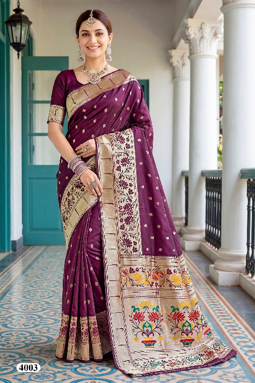 SAROJ VARAHI SILK VOL 4 WHOLESALE PURE SILK ETHNIC WEAR INDIAN SAREES FOR WOMEN SUPPLIER