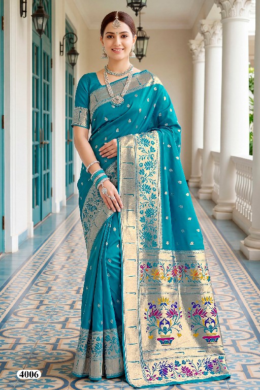 SAROJ VARAHI SILK VOL 4 WHOLESALE PURE SILK ETHNIC WEAR INDIAN SAREES FOR WOMEN SUPPLIER