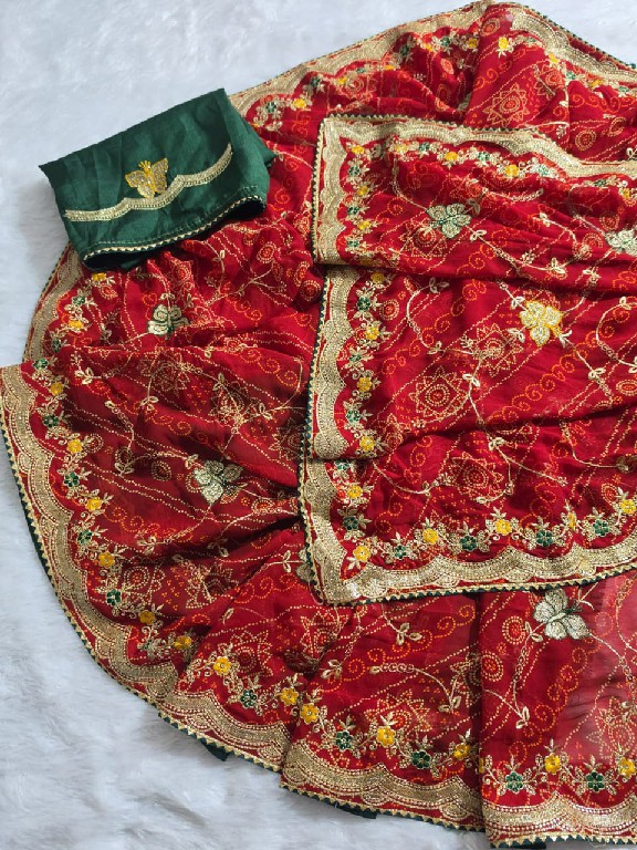 JALNIDHI RIDHIMA-RED WHOLESALE GEORGETTE BEAUTIFUL INDIAN SAREES FOR WOMEN ONLINE