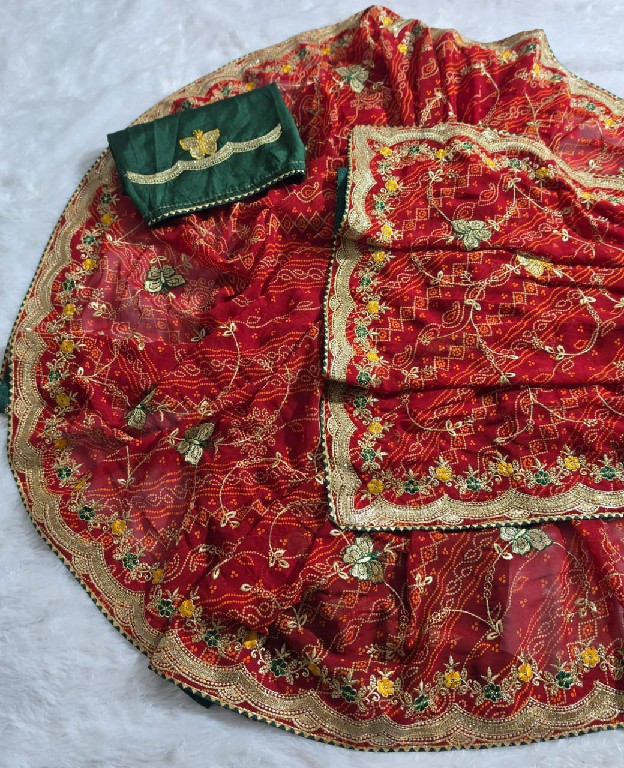 JALNIDHI RIDHIMA-RED WHOLESALE GEORGETTE BEAUTIFUL INDIAN SAREES FOR WOMEN ONLINE