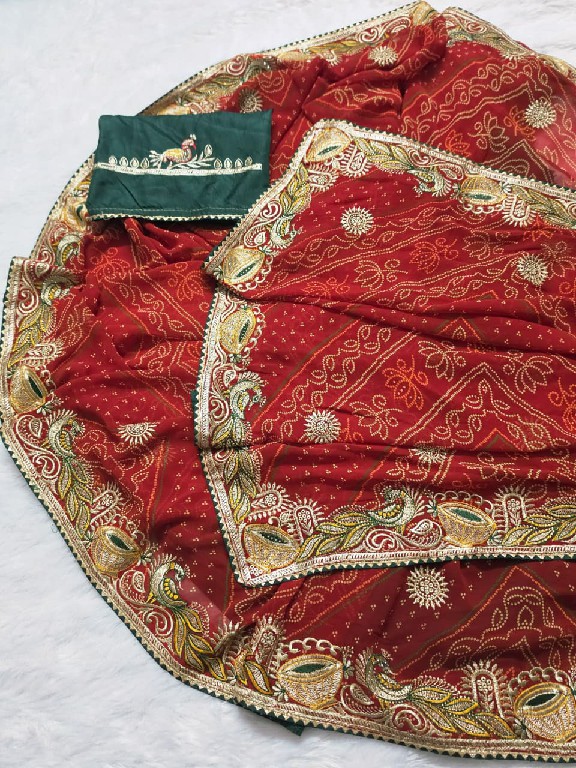 JALNIDHI RIDHIMA-RED WHOLESALE GEORGETTE BEAUTIFUL INDIAN SAREES FOR WOMEN ONLINE