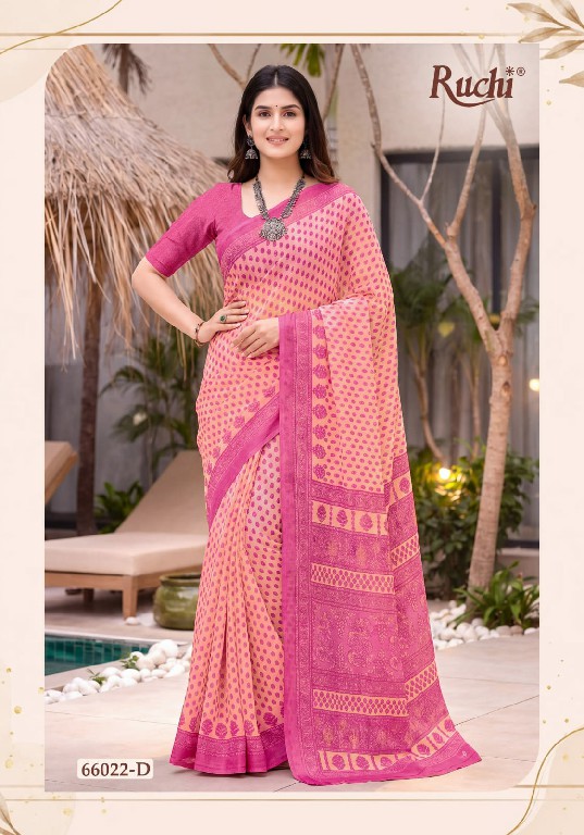 RUCHI RESHAM GEORGETTE VOL 74 WHOLESALE GEORGETTE PRINTED DAILY WEAR SAREES FOR WOMEN SUPPLIER
