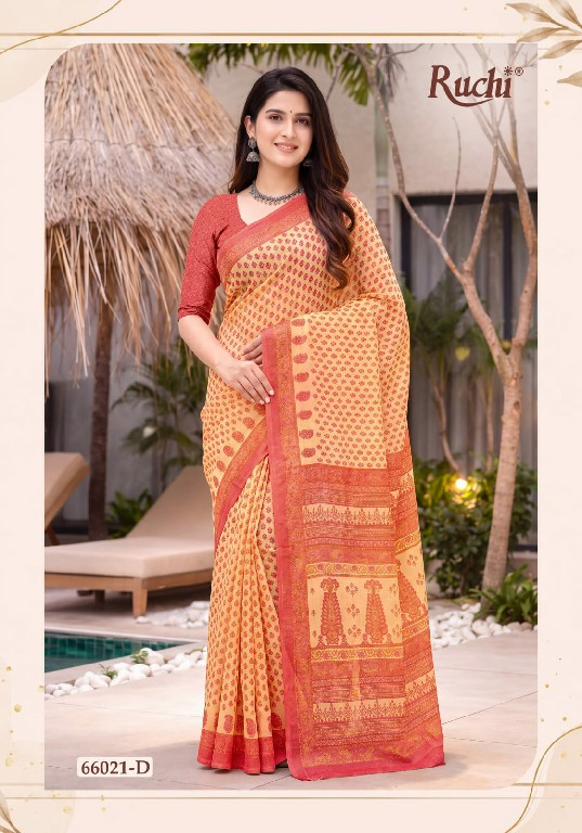 RUCHI RESHAM GEORGETTE VOL 74 WHOLESALE GEORGETTE PRINTED DAILY WEAR SAREES FOR WOMEN SUPPLIER