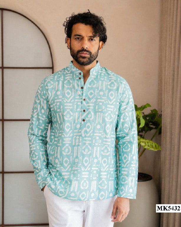 MAHOTSAV MENS SHORT KURTA VOL 5 WHOLESALE READYMADE LINEN FESTIVE WEAR SHORT KURTA FOR MENS ONLINE