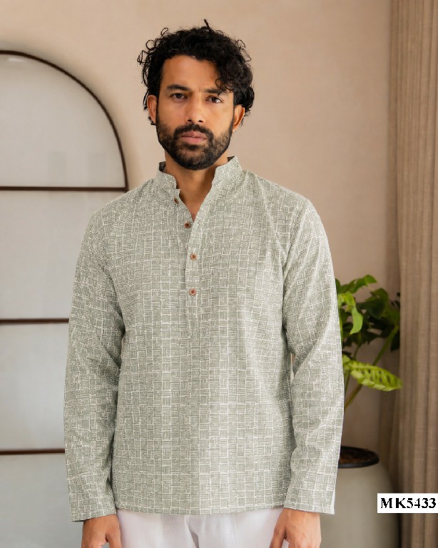 MAHOTSAV MENS SHORT KURTA VOL 5 WHOLESALE READYMADE LINEN FESTIVE WEAR SHORT KURTA FOR MENS ONLINE