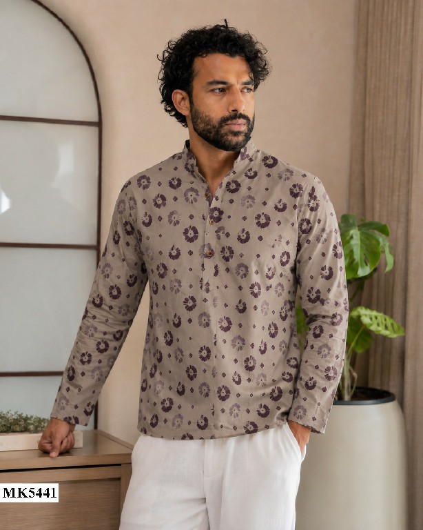 MAHOTSAV MENS SHORT KURTA VOL 5 WHOLESALE READYMADE LINEN FESTIVE WEAR SHORT KURTA FOR MENS ONLINE