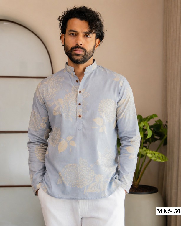MAHOTSAV MENS SHORT KURTA VOL 5 WHOLESALE READYMADE LINEN FESTIVE WEAR SHORT KURTA FOR MENS ONLINE