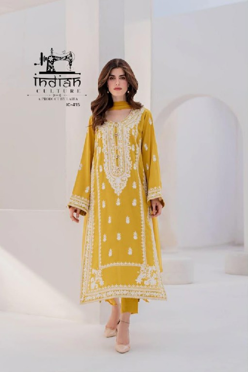 INDIAN CULTURE D.NO LRC-415 WHOLESALE READYMADE RAYON SATIN TRENDY PAKISTANI 3 PCS SUITS FOR EXPORT