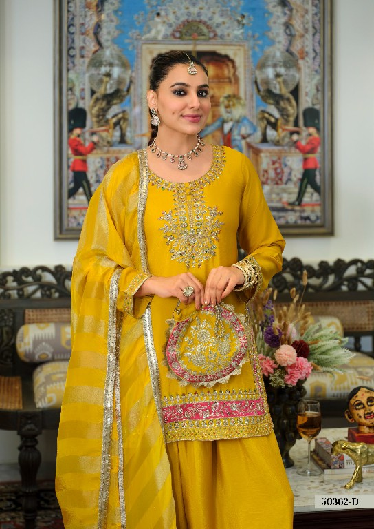 TEXTILEDEAL D.NO 50362-D WHOLESALE READYMADE CHINON BEATS WORK FUNCTION WEAR 3 PCS SUITS FOR WOMEN ONLINE
