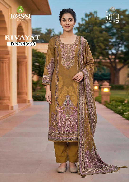 KESSI RANG RIVAYAT WHOLESALE VISCOSE PASHMINA WINTER WEAR UNSTITCH SALWAR SUITS EXPORTER