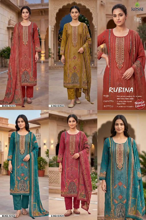 KESSI RANG RUBINA WHOLESALE VISCOSE PASHMINA WINTER SPECIAL UNSTITCH SALWAR SUITS SUPPLIER