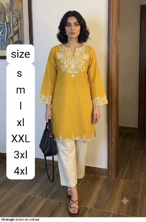 MARUTI FASHION LAUNCH READYMADE RAYON EMBROIDERED CLASSIC CORD SET FOR EXPORT