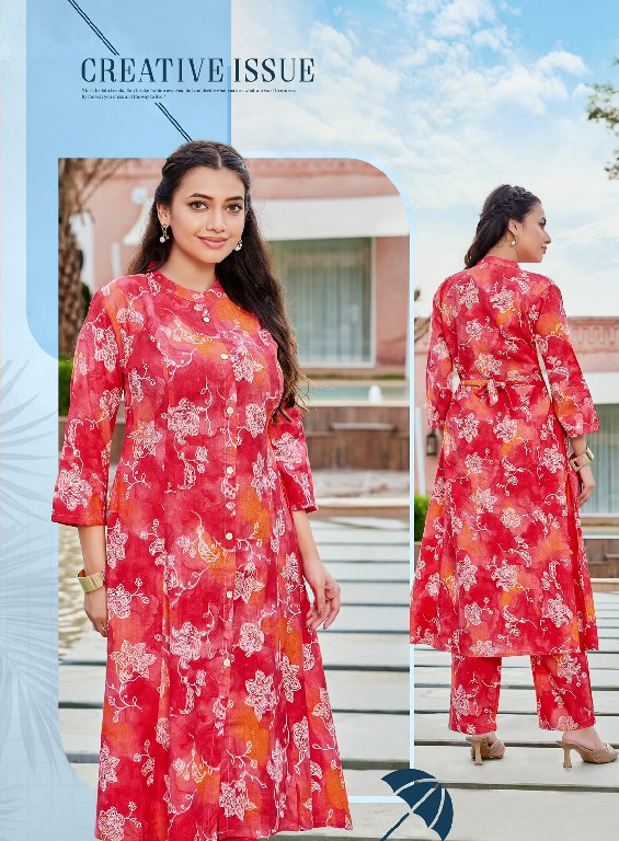 MASTER ISHA WHOLESALE READYMADE VERTICAN PRINTED A LINE PRINCESS CUT CASUAL CORD SET FOR EXPORT