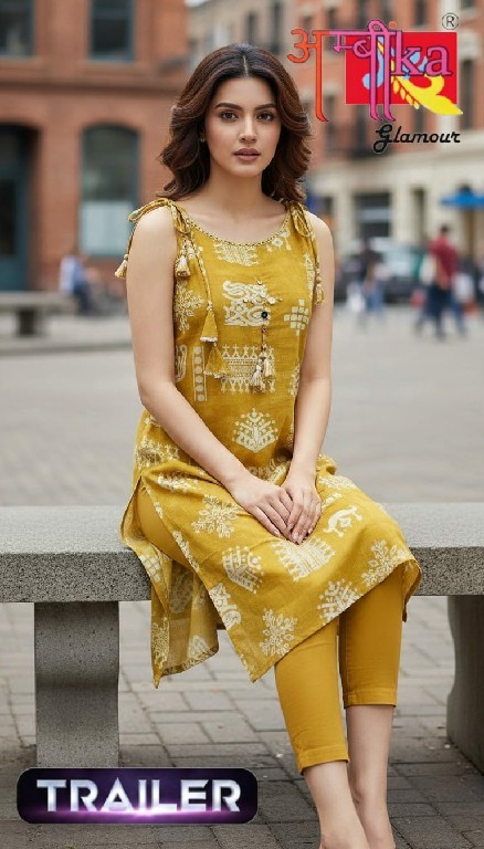 AMBIKA TRAILER WHOLESALE READYMADE VERICAN MODERN STYLISH COMBO KURTIS FOR WOMEN ONLINE