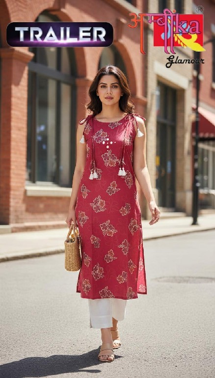 AMBIKA TRAILER WHOLESALE READYMADE VERICAN MODERN STYLISH COMBO KURTIS FOR WOMEN ONLINE