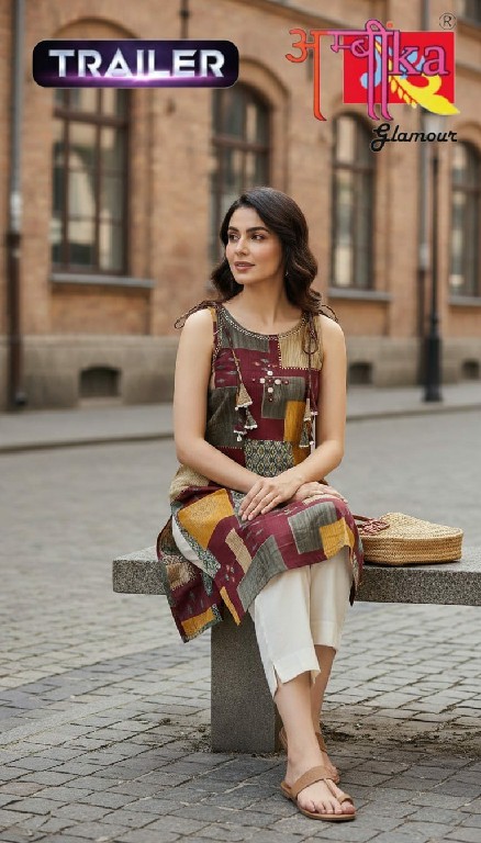 AMBIKA TRAILER WHOLESALE READYMADE VERICAN MODERN STYLISH COMBO KURTIS FOR WOMEN ONLINE