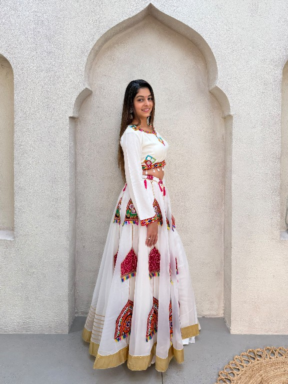 TEXTILEDEAL PRESENT READYMADE RAYON WITH WORK NAVRATRI SPECIAL LEHENGA CHOLI FOR EXPORT